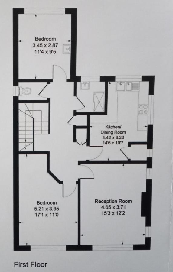 Large 2-Bedroom Maisonette With Free Parking 特威克纳姆 外观 照片